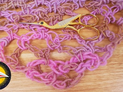 Châle léger pour l'été en mailles en l'air | Crochet pour débutants