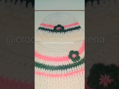 Crochet baby frock set