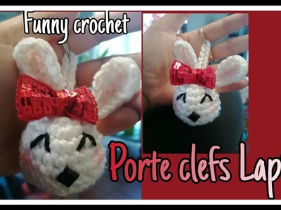 Porte clefs Lapin @FunnyCrochet #crochet #crochetaddict
