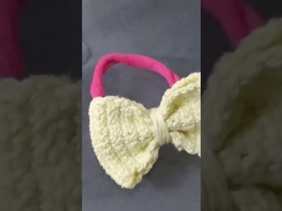 Crochet hair-tie