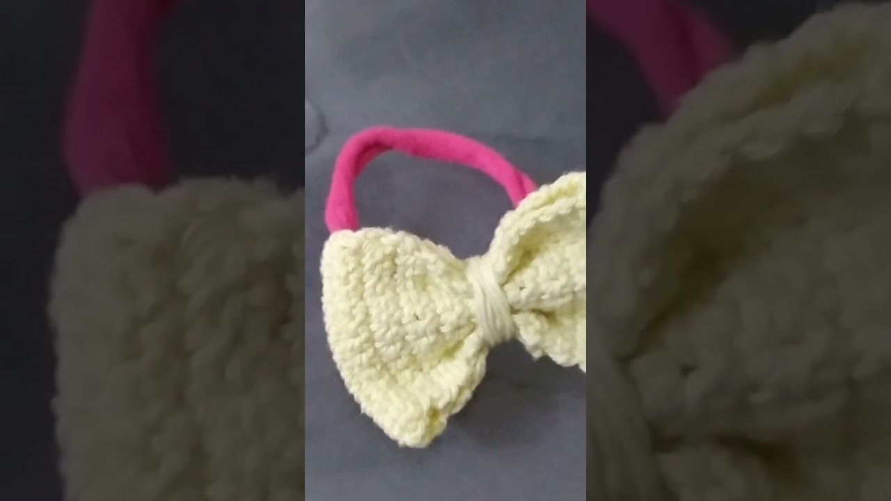 Crochet hair-tie