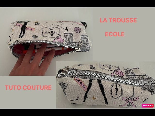 DIY Tuto couture débutant : La trousse d'école facile