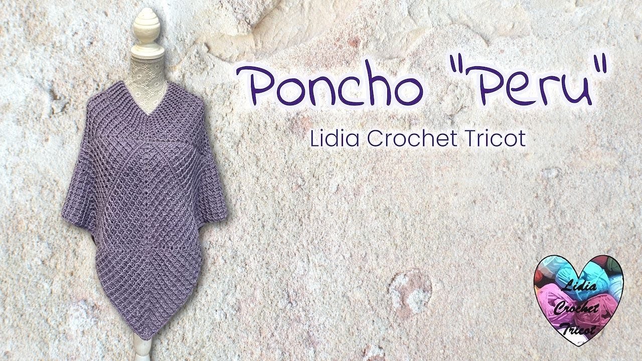 ????JE SUIS AMOUREUSE DE CE MODÈLE! Poncho "Peru" #crochet #crochetlovers #tutocrochet #вязаниекрючком