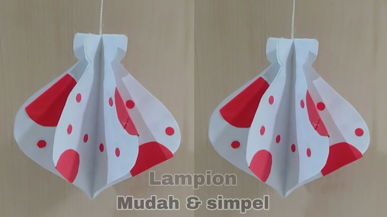 Lampion kertas hvs unik mudah dan simple