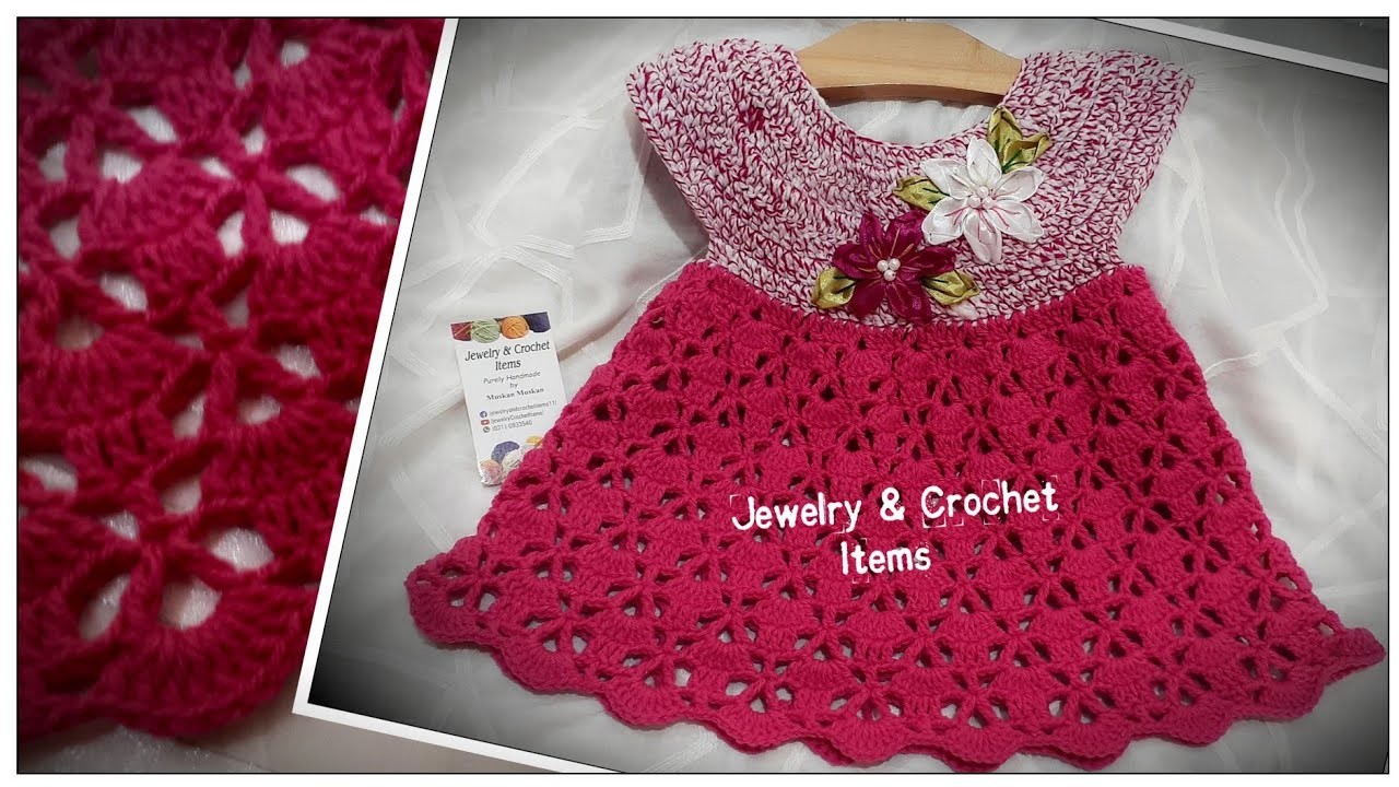 Crochet Baby Frock 0-3 month
