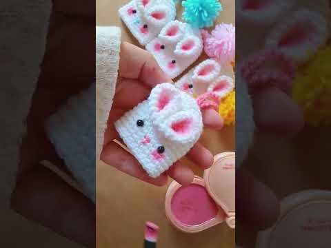 Crochet Amigurumi Bunny Keychain | free pattern | جراب مفاتيح على شكل أرنوب لطيف | DIY