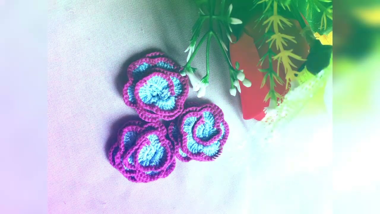 Crochet flower.কুশিকাটার ফুল????????