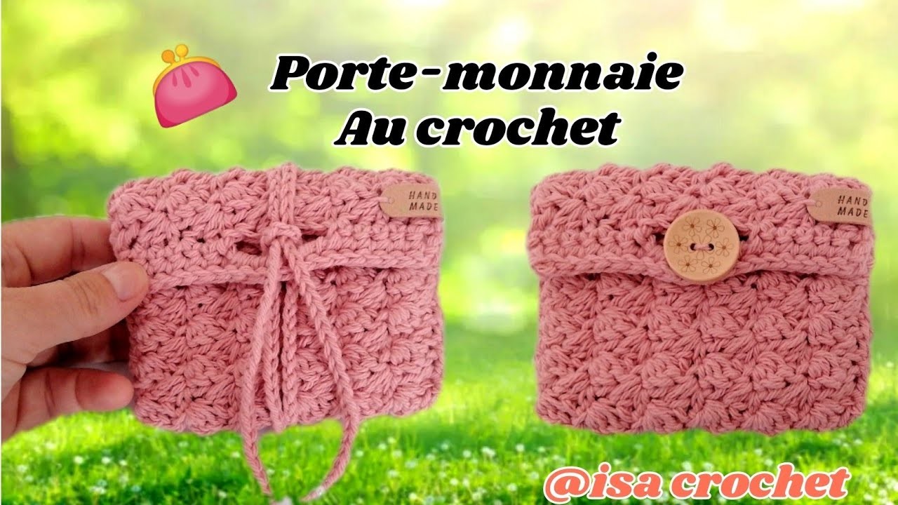 Idée cadeau ????TUTO PORTE-MONNAIE ???? AU CROCHET ‎FACILE @isacrochet