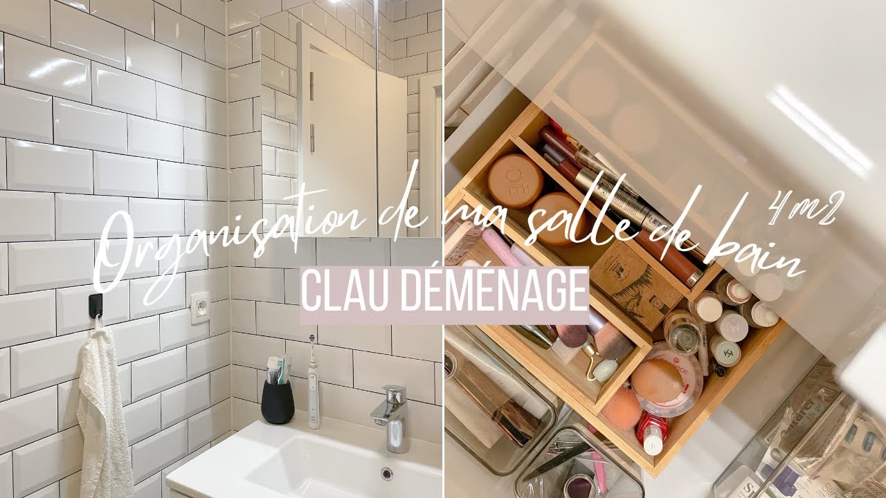 ORGANISATION DE MA SALLE DE BAIN 4m2 + BUANDERIE - Décoration, rangements à petits prix. 