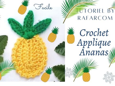 Crochet Applique Ananas ????special gauchers