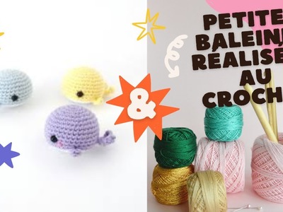 Deux adorables baleines au crochet