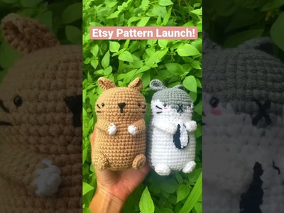 Etsy PDF Crochet Hamster, Amigurumi Hamster, Etsy Pattern, Hamster Plushie???? Etsy Shop | Shicreation