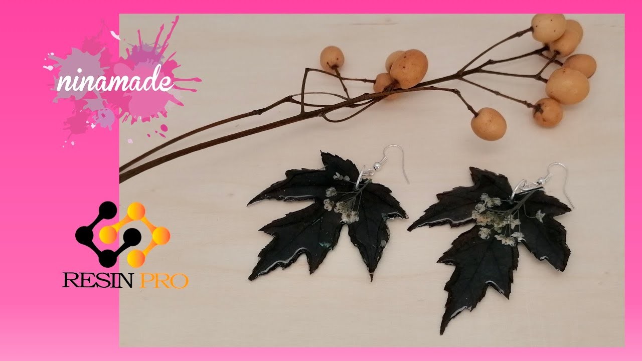 DIY. Incroyables Boucles d’Oerilles Avec des Feuilles. Amazing Ear-rings with Dry Leaves