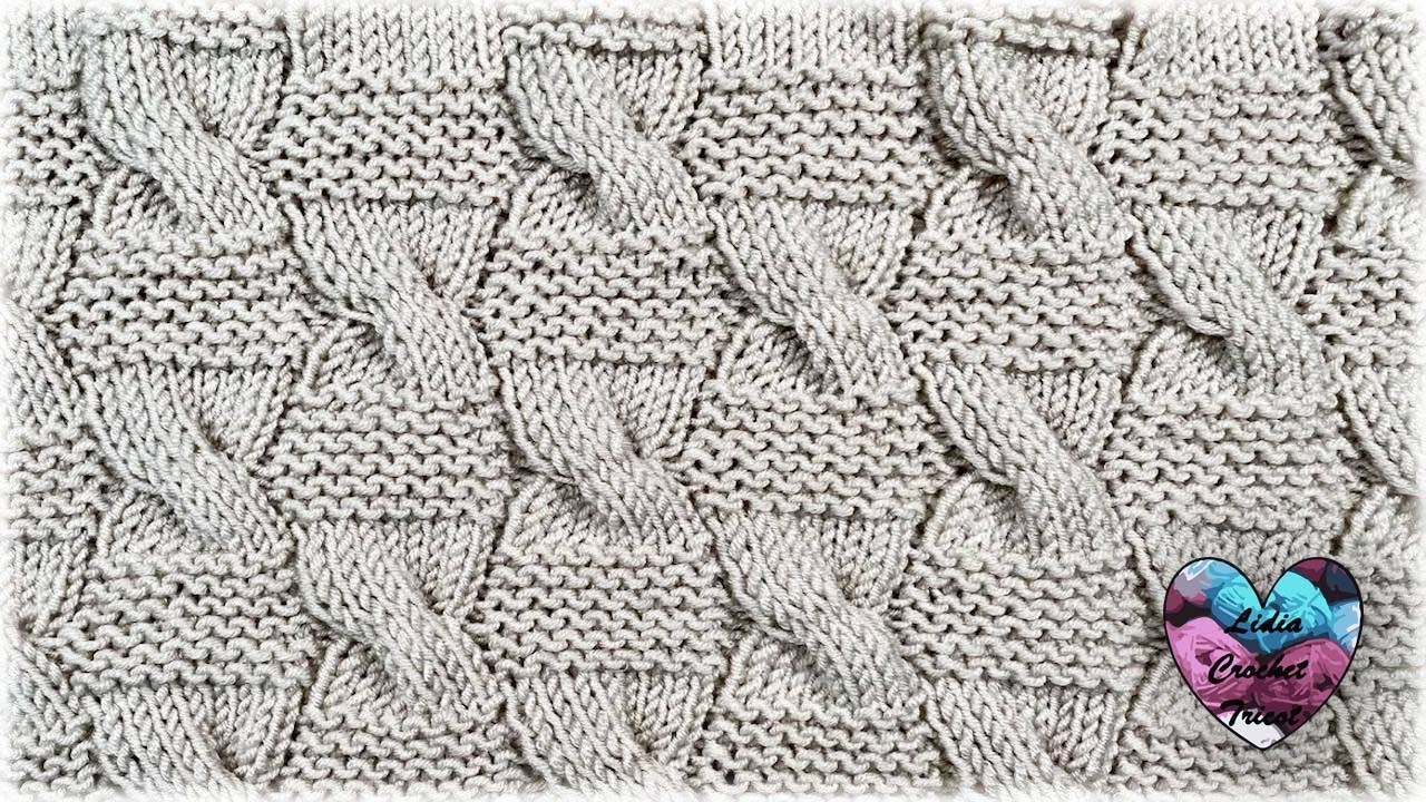 TUTO TRICOT Point Torsades combinées Magnifique pour une couverture "Lidia Crochet Tricot"
