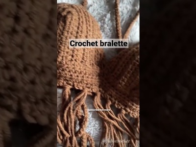 Crochet bralette ????????????#shorts #crochet #crochetoutfit #yarn #crochetbralette #crochettops #howto ????