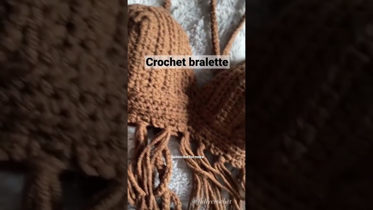 Crochet bralette ????????????#shorts #crochet #crochetoutfit #yarn #crochetbralette #crochettops #howto ????