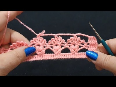 5️⃣1️⃣2️⃣ Easy Crochet knitting pattern ⚘️Tığ işi örgü yelek battaniye modeli