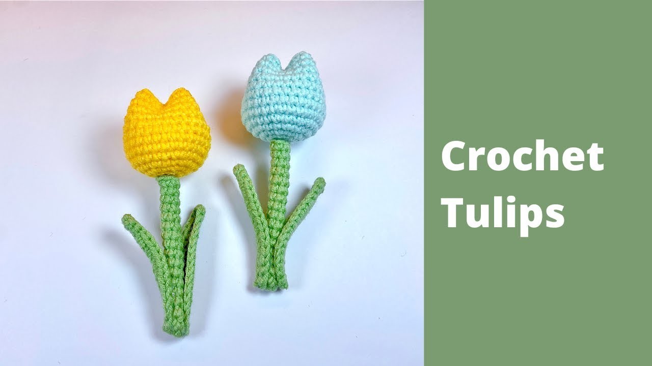 Crochet tulip | Crochet keychain
