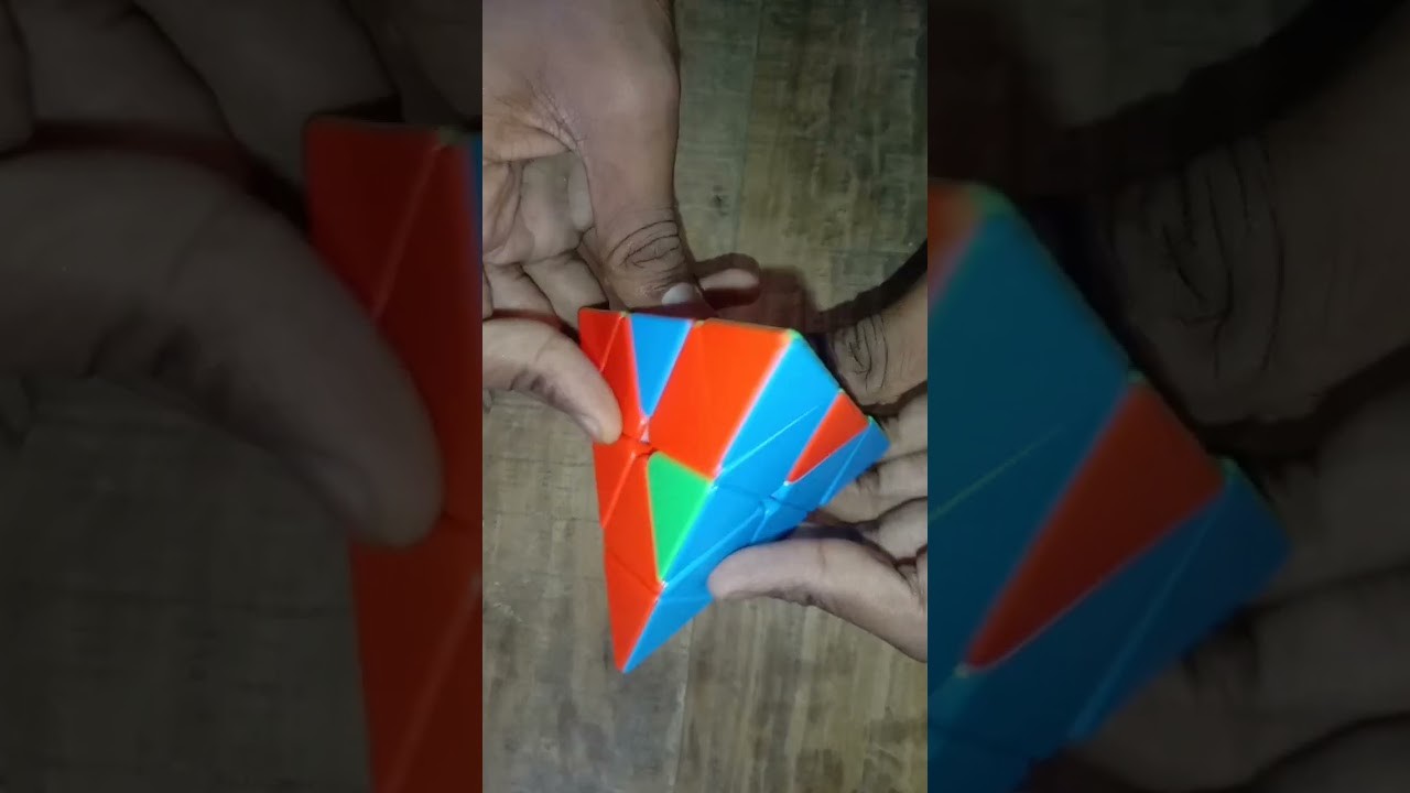 Pyraminx cube on beat