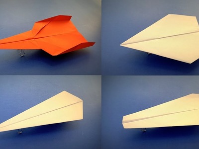 4 Meilleurs Avions en Papier | Comment faire un Avion en Papier qui vole longtemps et loin