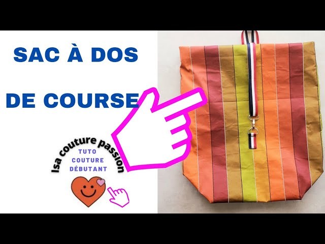 Coudre sac à dos de course tuto couture