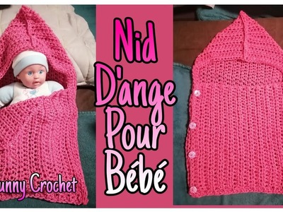 Nid D'ange pour bébé ❤️ @FunnyCrochet #crochet #bébé