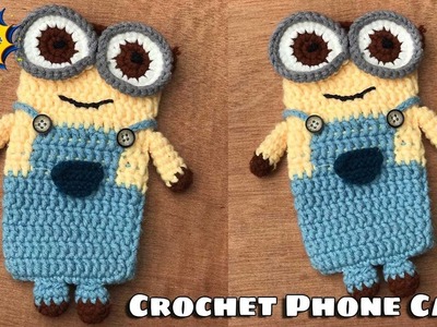 Cara merenda dompet handphone bentuk Minions
