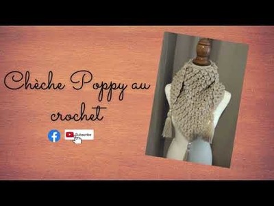 Chèche Poppy au crochet #crochetlove#crochetpattern#crochettutorials #crochetshawls #вязаниекрючком