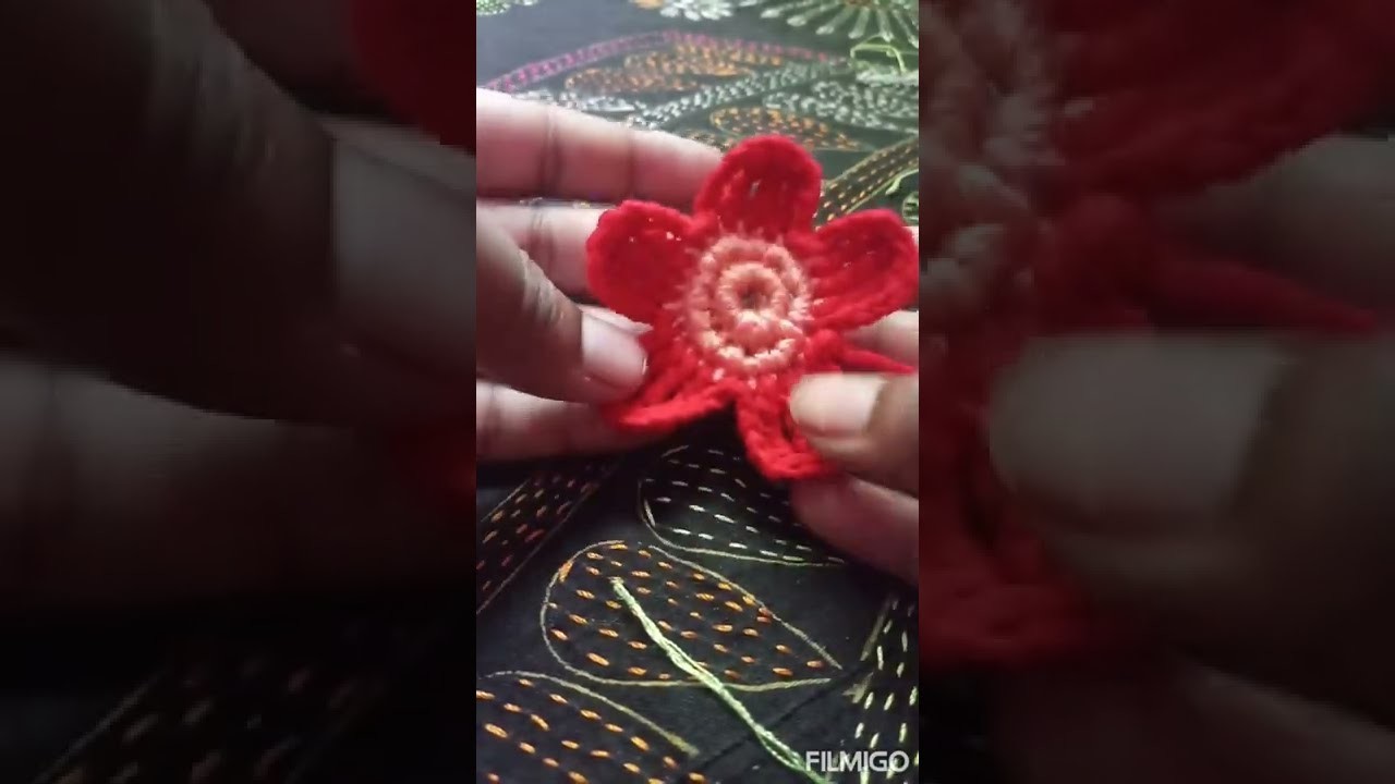 Crochet flower(খুব সুন্দর ফুলের ডিজাইন)