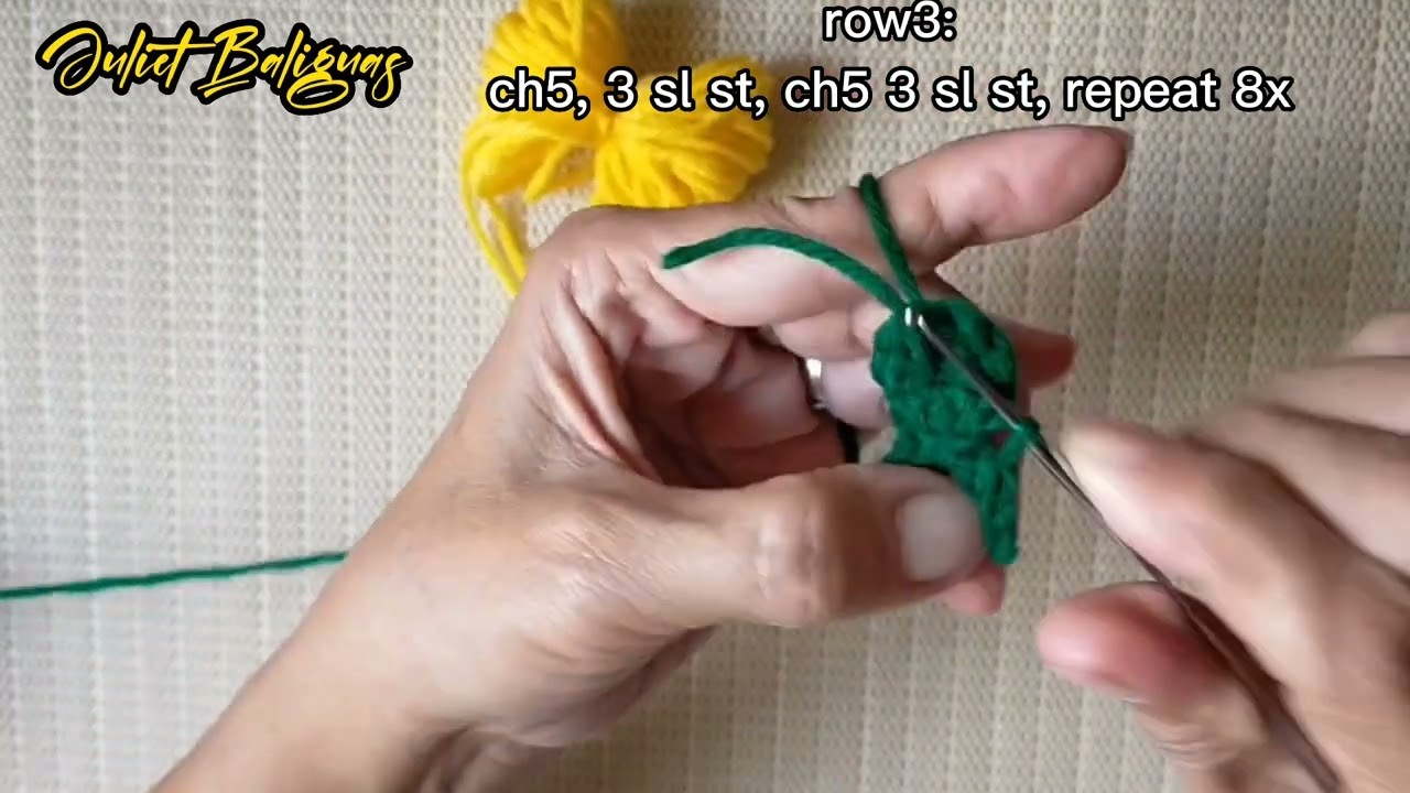 Dandelion flowers crochet