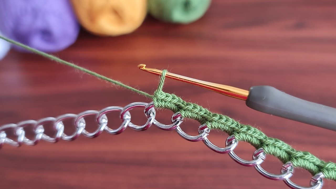 Super Crochet Knitting Pattern Made With Chain - Tığ İşi Çok Güzel, Kolay Örgü Modeli. 