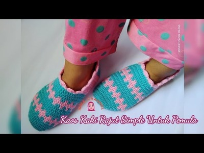 Tutorial crochet Kaos Kaki #rajut #rajutpemula #rajutindonesia #crochetpattern #crochettutorial
