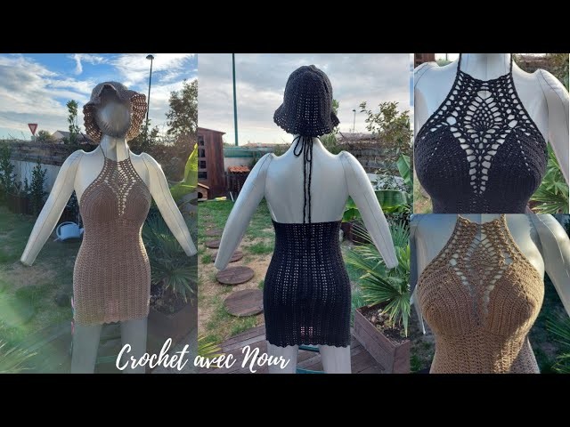 ????Comment faire une robe au crochet (5.6)????How to crochet a dress????(٦.٥)طريقة عمل فستان كروشة