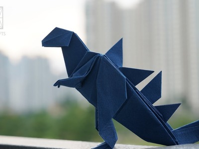 Origami Godzilla (Hiroaki Takai) 折り紙 Oригами Oριγκάμι 折纸 摺紙 พับ 종이접기