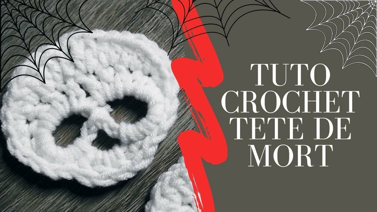 Tuto Crochet Halloween Tête de Mort Podcast #crochet #crochetfacile #crochettutorial