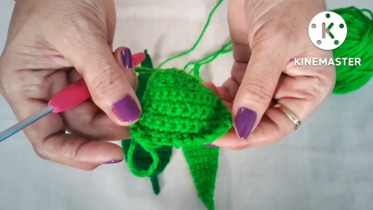 Crochet for beginners. क्रोशे विणकाम मराठी #31. क्रोशाचे आंब्याचे पान.Crochet mango leaf