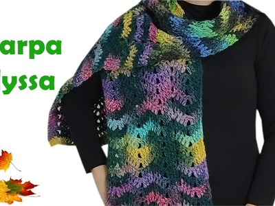 Tutorial Sciarpa Alyssa  crochet #crochet #crochettutorial #pattern