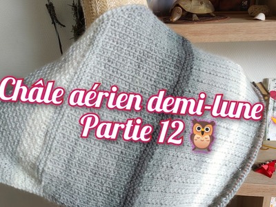 Châle Aérien Demi-lune ???? Partie 12????