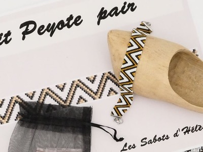 Tuto Kit DIY pour créer un bracelet en peyote, tuto 1.7 peyote pair pour débutant