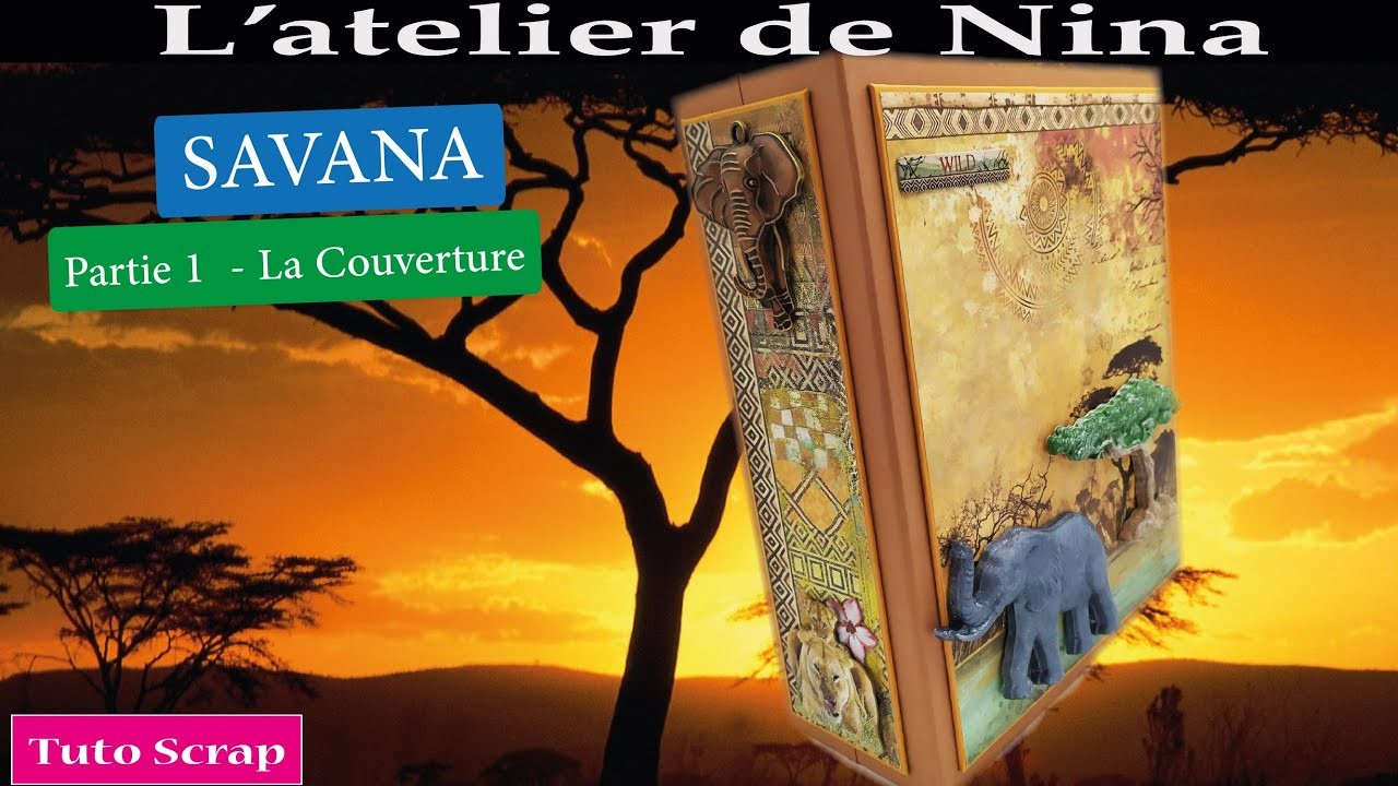 Album Savana : La couverture et la reliure  #scrapbooking #savana #cristinaradovan #stamperia