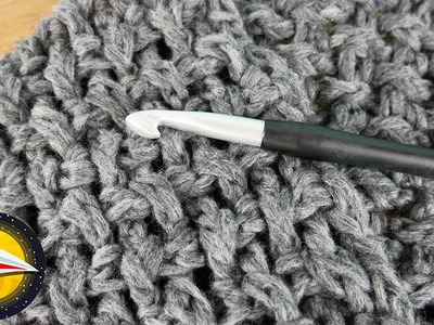 Crocheter une écharpe en brides | Point simple avec de super effets
