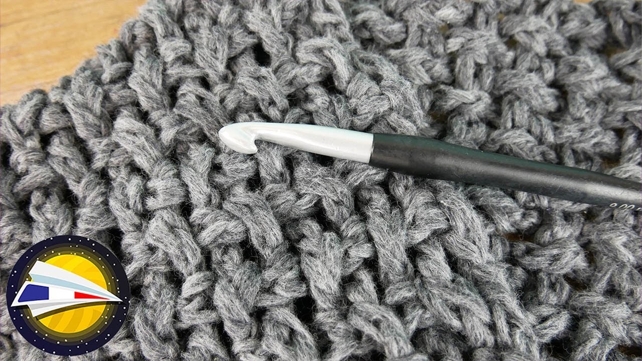 Crocheter une écharpe en brides | Point simple avec de super effets