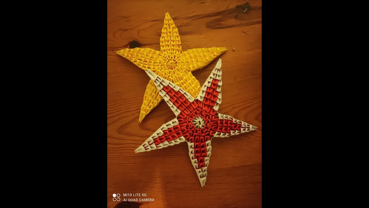 Origami 3D étoile. Star