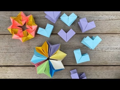 Origami modulaire étoile ???? Modular origami star ⭐️ DIY Tuto bricolage facile easy