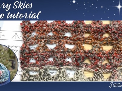 Starry Skies Crochet Scarf or Cowl