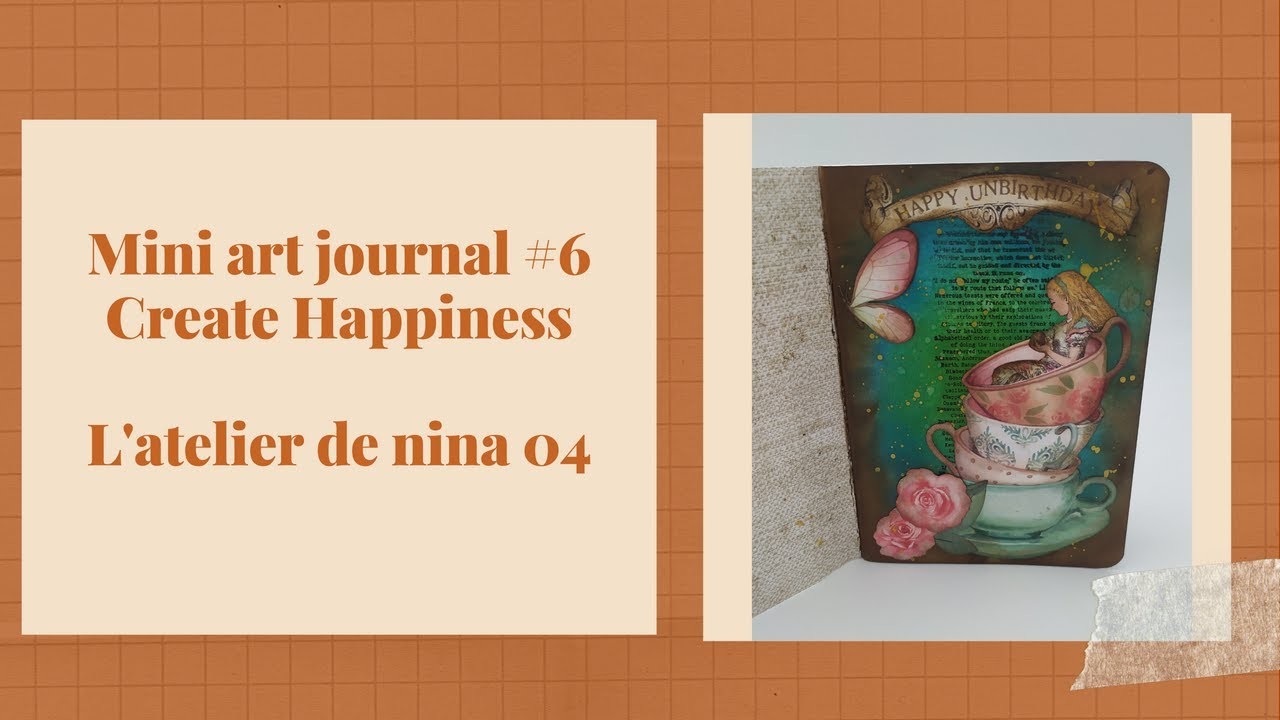 ArtjournalvickyyouArt Journal #6 :  create happiness #stamperia   #scrapbooking @Stamperiainternational