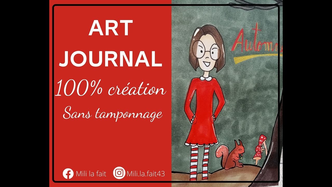 SCRAPBOOKING |Art journal SANS TAMPONNAGE | pour débutant