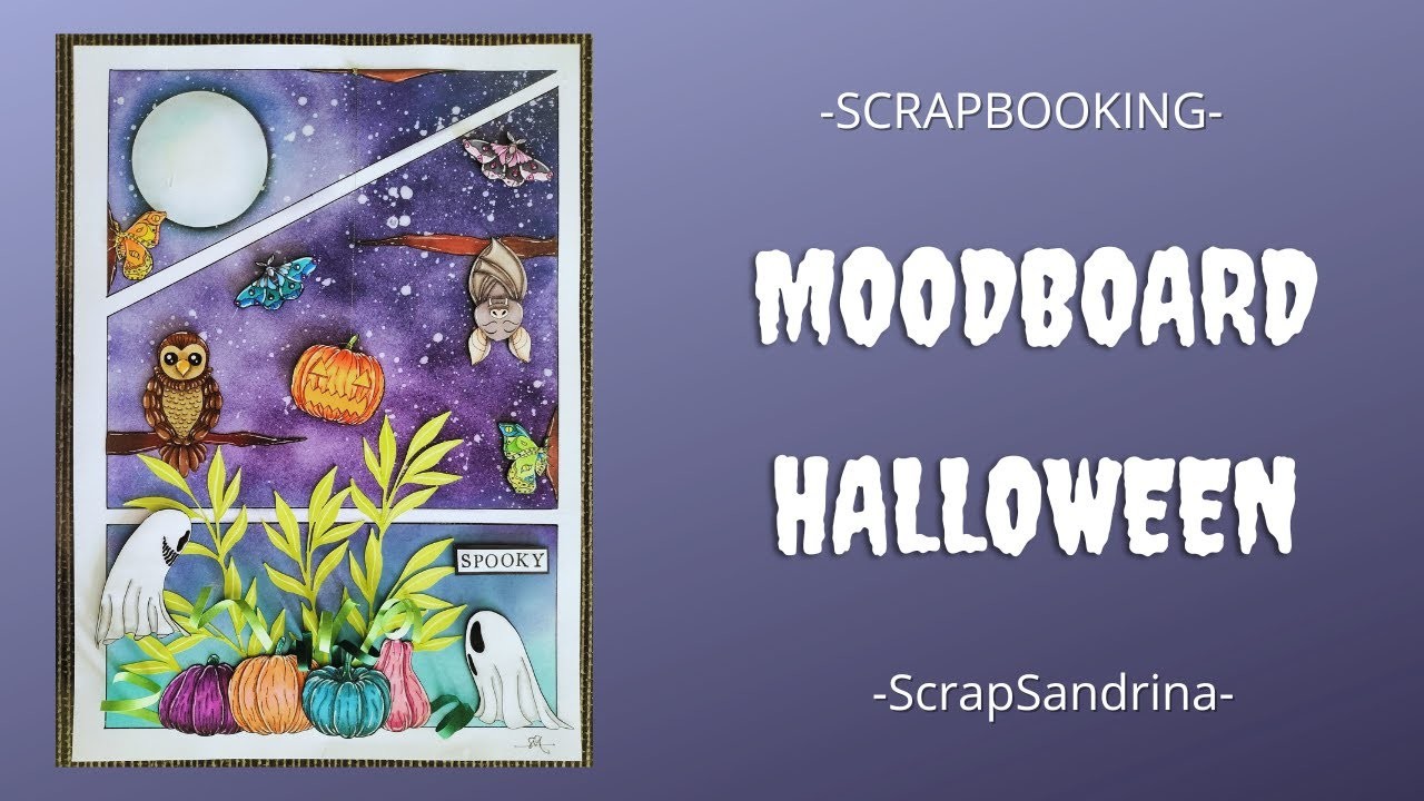 SCRAPBOOKING | Moodboard Halloween | SCRAPSANDRINA