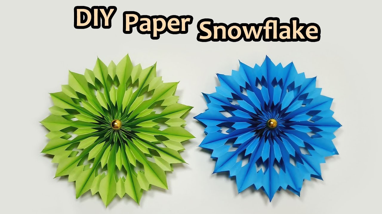 Comment fabriquer flocon de neige en papier - décoration de noël