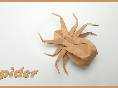ORIGAMI SPIDER TUTORIAL STEP BY STEP | Cách gấp con nhện bằng giấy | Tuan Bo TubeHD
